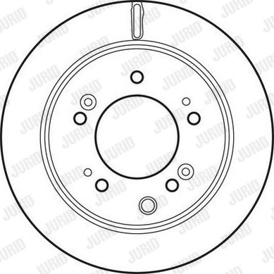 Jurid 562773JC - Гальмівний диск autocars.com.ua