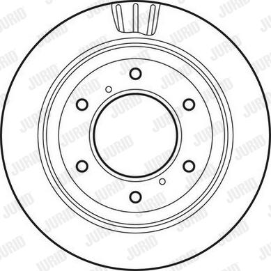 Jurid 562777JC - Гальмівний диск autocars.com.ua