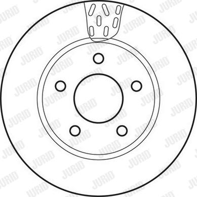 Jurid 562784JC - Гальмівний диск autocars.com.ua