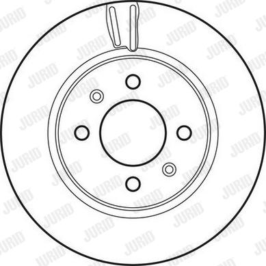 Jurid 562796JC - Тормозной диск autodnr.net