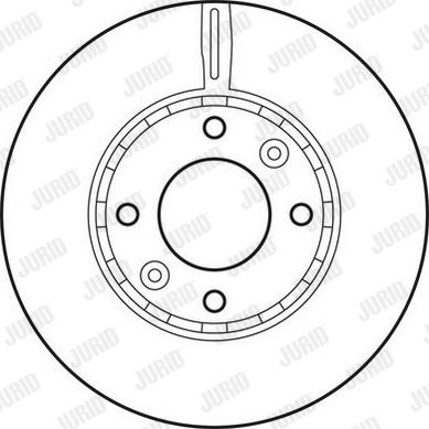 Jurid 562799J-1 - Гальмівний диск autocars.com.ua