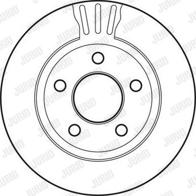 Jurid 562802JC - Гальмівний диск autocars.com.ua