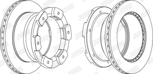 Jurid 562805JC-1 - Гальмівний диск autocars.com.ua