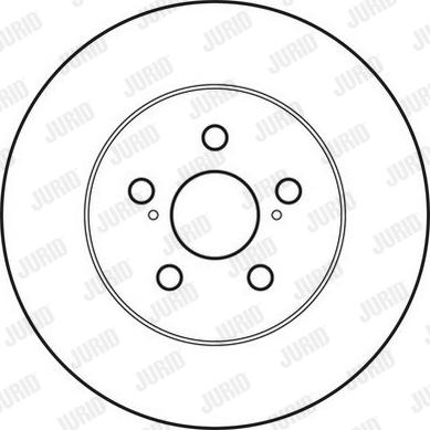 Jurid 562812J-1 - Тормозной диск avtokuzovplus.com.ua