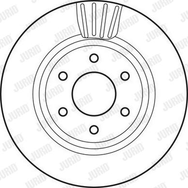 Jurid 562813JC - Гальмівний диск autocars.com.ua