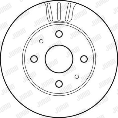 Jurid 562814JC-1 - Тормозной диск avtokuzovplus.com.ua