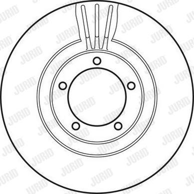 Jurid 562821J-1 - Гальмівний диск autocars.com.ua