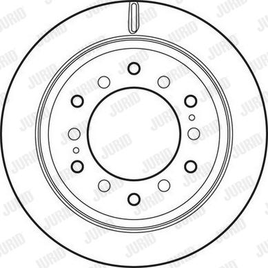 Jurid 562827JC - Гальмівний диск autocars.com.ua