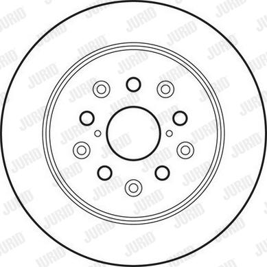 Jurid 562830JC - Гальмівний диск autocars.com.ua