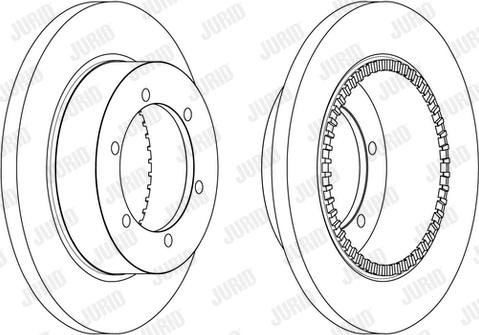 Jurid 562840JC-1 - Гальмівний диск autocars.com.ua