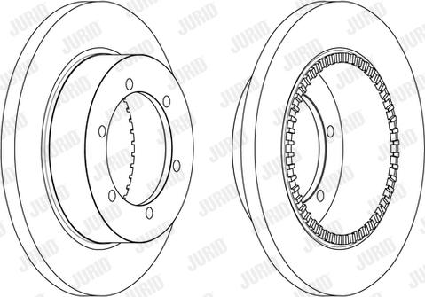 Jurid 562840JC - Гальмівний диск autocars.com.ua