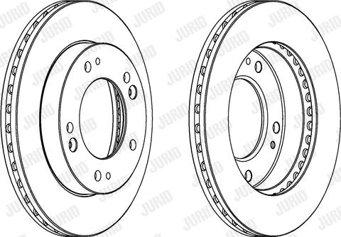 Jurid 562841J-1 - Гальмівний диск autocars.com.ua