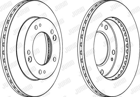 Jurid 562841JC - Гальмівний диск autocars.com.ua