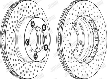 Jurid 562850JC-1 - Гальмівний диск autocars.com.ua
