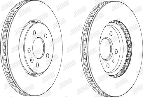 Jurid 562851JC-1 - Гальмівний диск autocars.com.ua