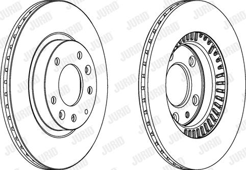 Jurid 562860JC-1 - Гальмівний диск autocars.com.ua