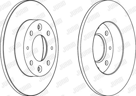 Jurid 562865J-1 - Гальмівний диск autocars.com.ua