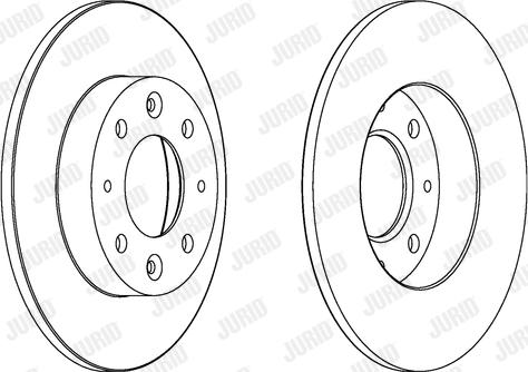 Jurid 562865JC - Гальмівний диск autocars.com.ua