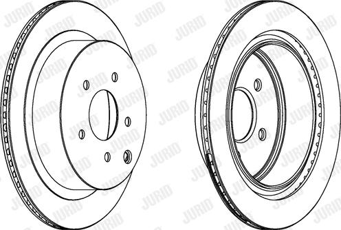 Jurid 562871JC - Гальмівний диск autocars.com.ua