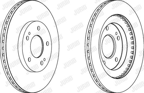 Jurid 562875J-1 - Гальмівний диск autocars.com.ua