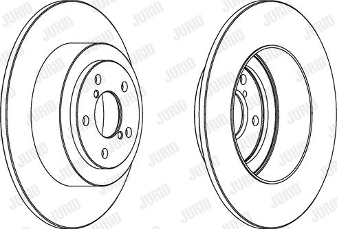 Jurid 562876J-1 - Гальмівний диск autocars.com.ua