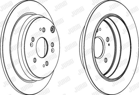 Jurid 562884JC-1 - Гальмівний диск autocars.com.ua