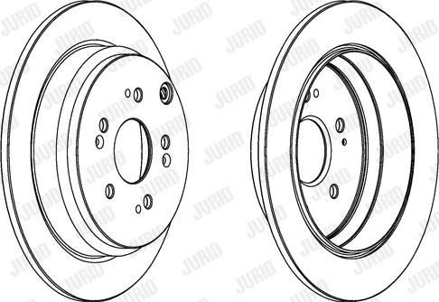 Jurid 562884JC - Гальмівний диск autocars.com.ua