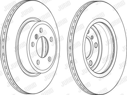 Jurid 562889JC-1 - Гальмівний диск autocars.com.ua