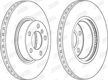 Jurid 562891JC-1 - Гальмівний диск autocars.com.ua