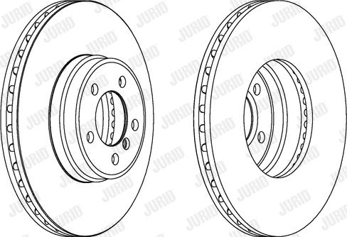 Jurid 562899JC-1 - Гальмівний диск autocars.com.ua