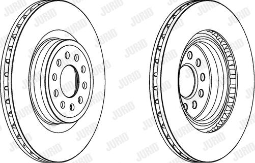 Jurid 562908JC - Гальмівний диск autocars.com.ua