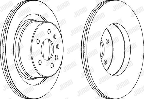 Jurid 562909J-1 - Гальмівний диск autocars.com.ua