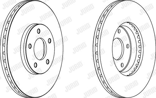 Jurid 562910JC - Гальмівний диск autocars.com.ua