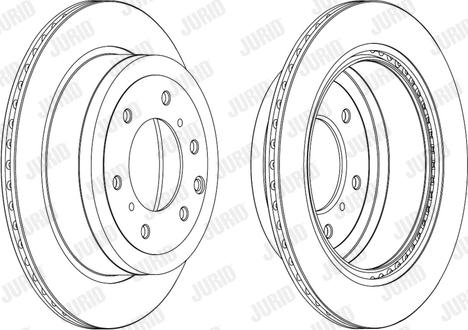 Jurid 562914JC-1 - Гальмівний диск autocars.com.ua