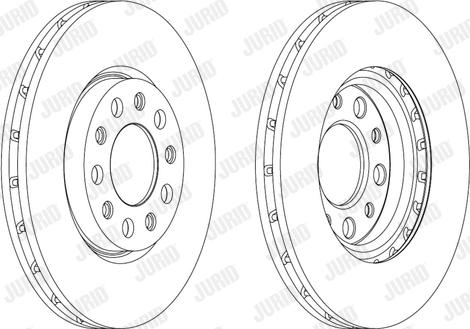 Jurid 562916JC-1 - Гальмівний диск autocars.com.ua