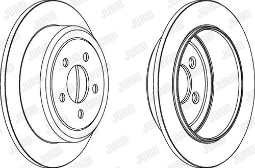 Jurid 562917JC - Гальмівний диск autocars.com.ua