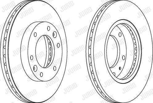 Jurid 562918JC-1 - Гальмівний диск autocars.com.ua