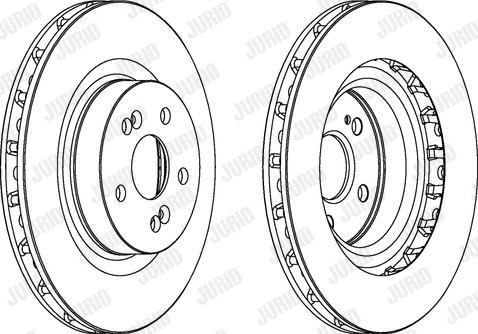 Jurid 562919JC-1 - Гальмівний диск autocars.com.ua