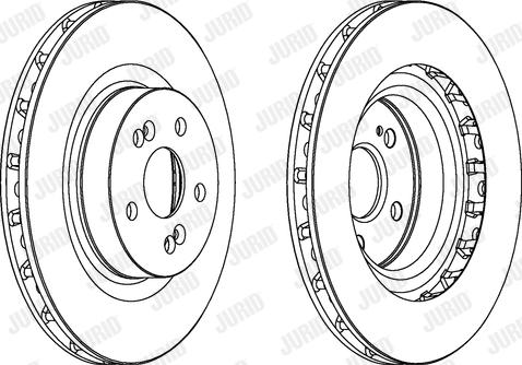 Jurid 562919JC - Гальмівний диск autocars.com.ua