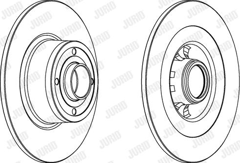 Jurid 562935JC-1 - Гальмівний диск autocars.com.ua