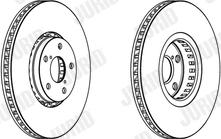 Jurid 562949JC-1 - Гальмівний диск autocars.com.ua