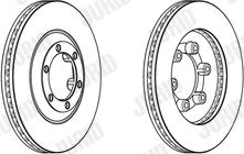 Jurid 562962JC-1 - Гальмівний диск autocars.com.ua