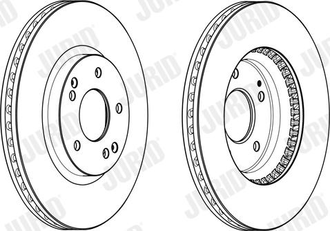 Jurid 562984JC-1 - Гальмівний диск autocars.com.ua