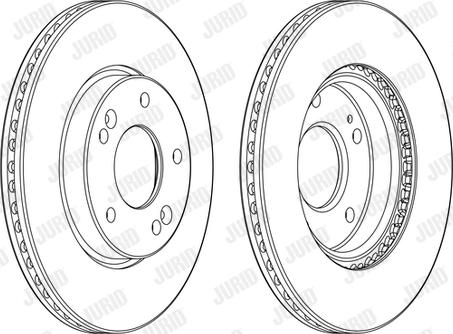 Jurid 562986JC-1 - Гальмівний диск autocars.com.ua