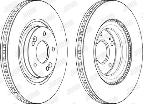 Jurid 562987JC - Гальмівний диск autocars.com.ua