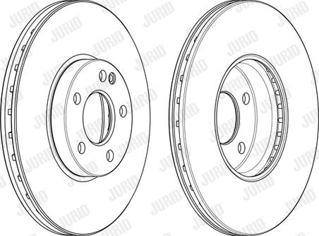 Jurid 562989JC-1 - Гальмівний диск autocars.com.ua