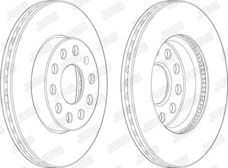 Jurid 562990JC-1 - Гальмівний диск autocars.com.ua