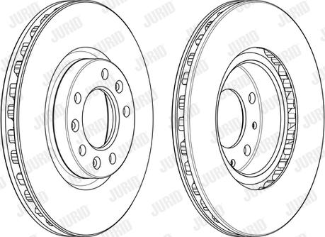 Jurid 562991JC-1 - Гальмівний диск autocars.com.ua