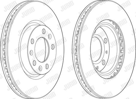 Jurid 562992JC-1 - Гальмівний диск autocars.com.ua