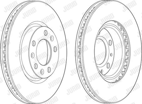 Jurid 562992JC - Гальмівний диск autocars.com.ua